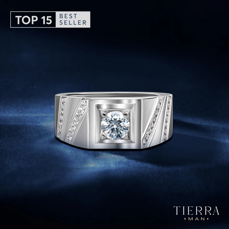 Nhẫn nam bạch kim kim cương NNA3109 - Top 15 Best Seller